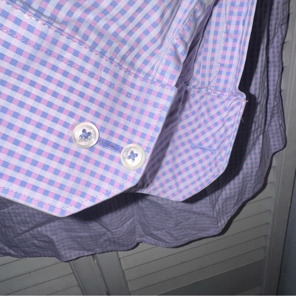 Bugatchi Men's Lavender Checkered Button Down Shi… - image 6